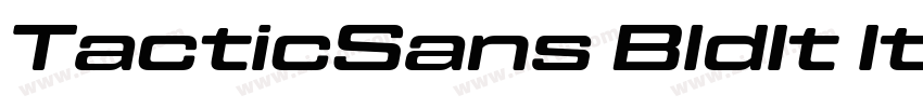 TacticSans BldIt Ita字体转换